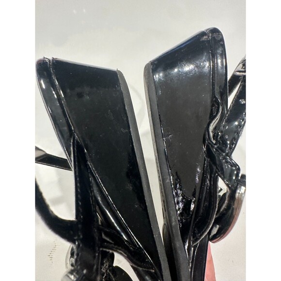 Montego Bay Club Silver Slingback Thongs Sandals Flip Flops Flats Wedges Sz 7 - Picture 5 of 8